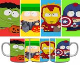 Caneca south park vingadores