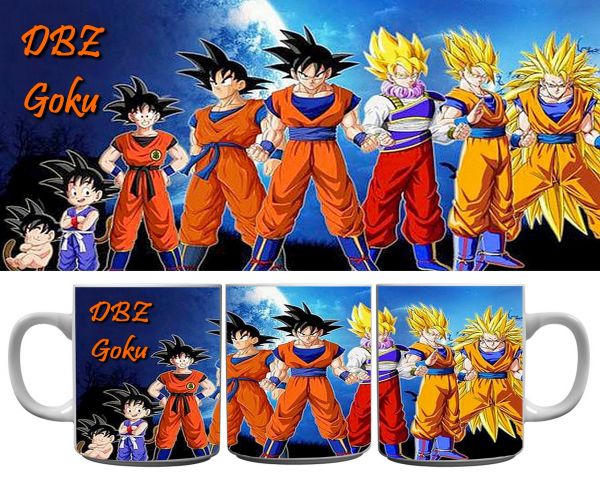 Caneca Goku fases Z