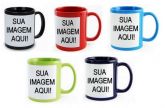 Sua personalização Caneca colorida